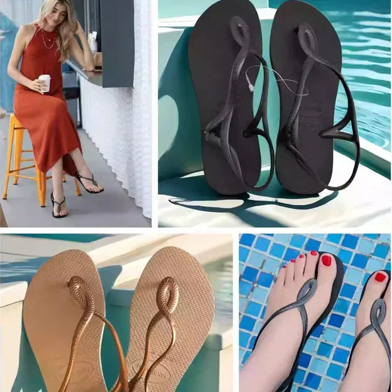 Havaianas Women's Sandals, Flip Flops, Women's Summer Wear, Clip on Sandals, Beach Shoes, Anti Slip Shoes